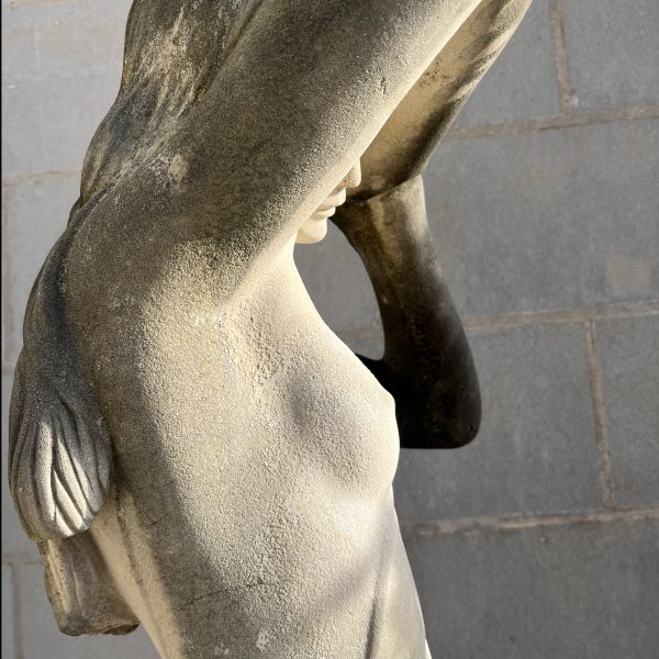 garden stone statue by the david sharp studio Greek Courtisane Phryne