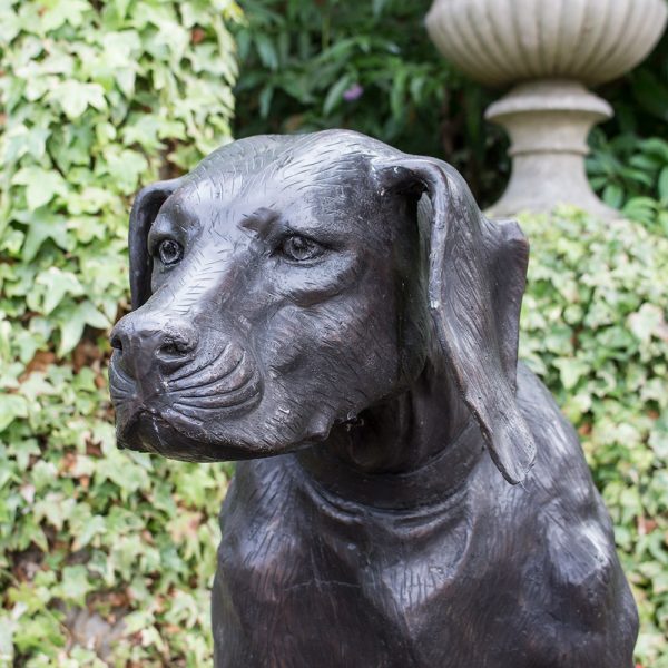 Bronze Labrador Dog Garden Statues, Stone Dog Garden Ornaments Uk