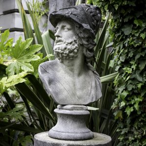 Zeus garden statue bust