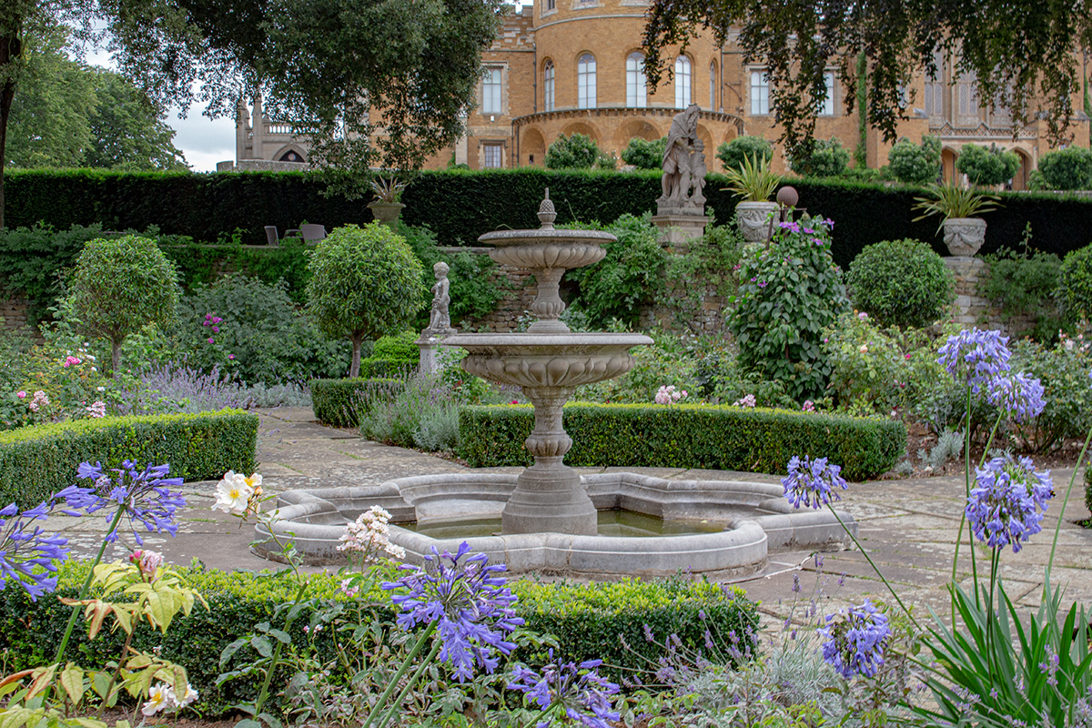 belvoir castle artpark vermeer garden fountain by The David Sharp Studio